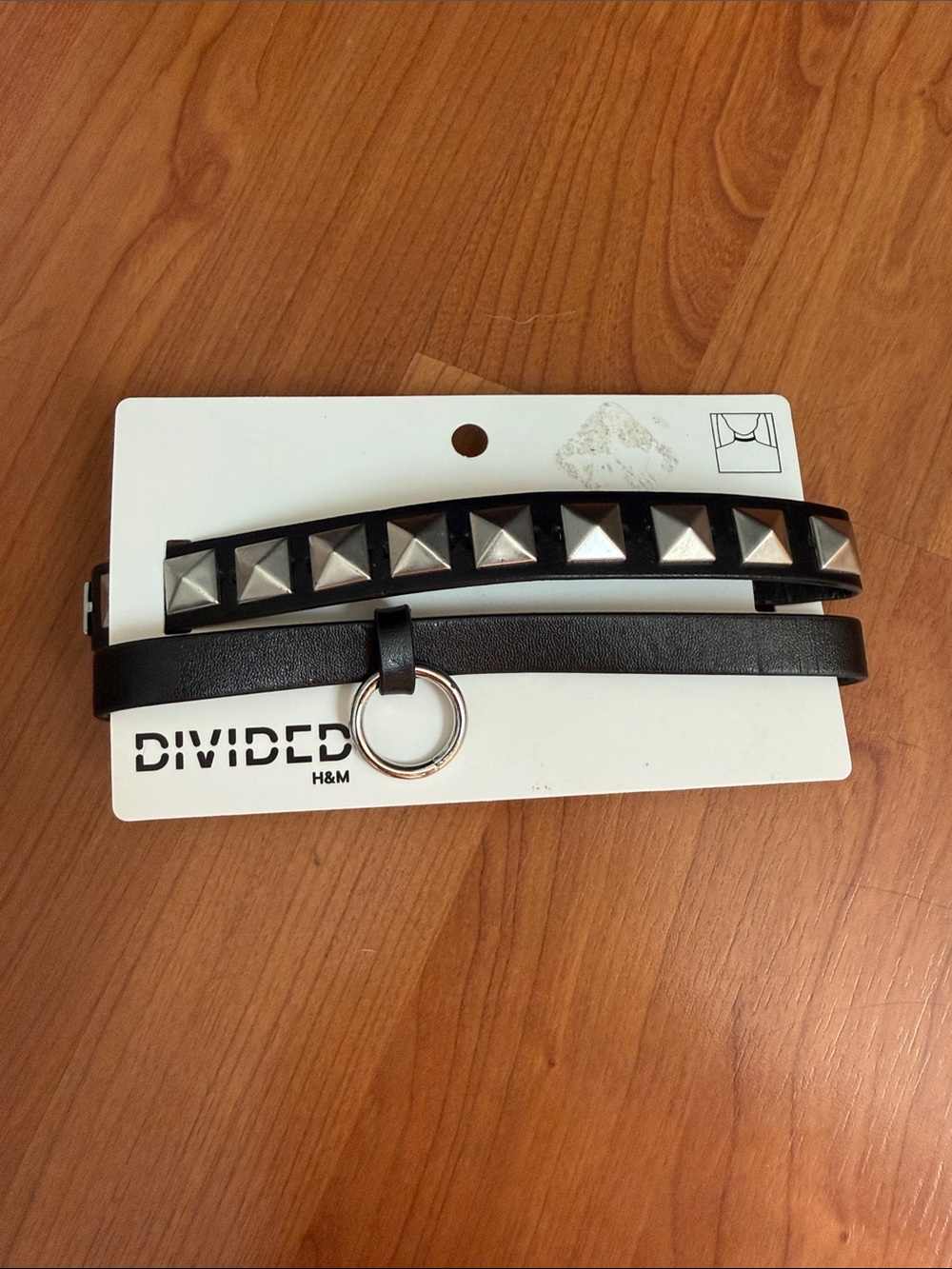 H&M Black and Silver Studded Necklace